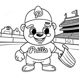 Phillies Mascot Coloring Page 69072-55495