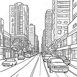 Gritty Cityscape Coloring Page 69092-55514