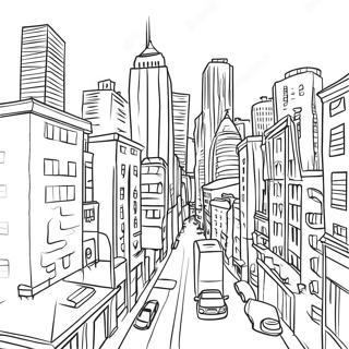 Gritty Cityscape Coloring Page 69092-55516