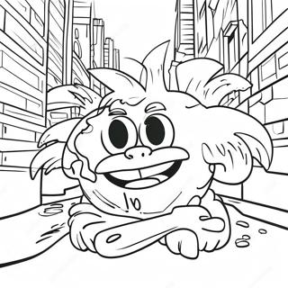 Gritty Urban Graffiti Coloring Page 69093-55510