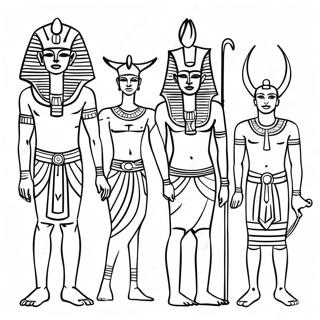 Egyptian Gods Coloring Pages