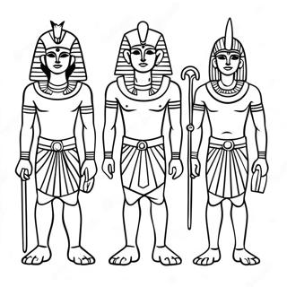 Egyptian Gods Coloring Page 69112-55526