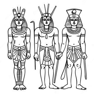 Egyptian Gods Coloring Page 69112-55527