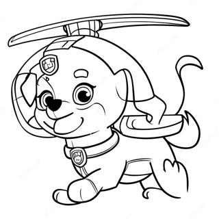 Paw Patrol Skye Helicopter Coloring Pages