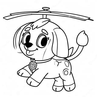 Paw Patrol Skye Helicopter Coloring Page 69122-55544