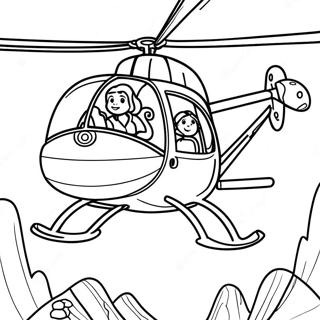 Skye Flying High In Her Helicopter Coloring Page 69123-55534