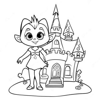 Vampirina In Her Spooky Castle Coloring Page 6912-5684