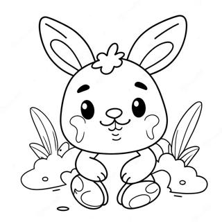 Cute Easter Bunny Coloring Page 69132-55538