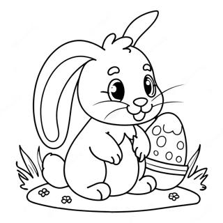 Cute Easter Bunny Coloring Page 69132-55539