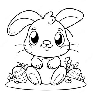 Cute Easter Bunny Coloring Page 69132-55540