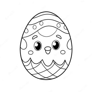 Adorable Easter Egg Coloring Page 69133-55547