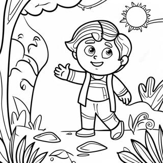 Hide And Seek Fun Coloring Page 69162-55566