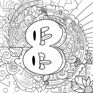 Lucky Number 13 Coloring Page 69193-55598