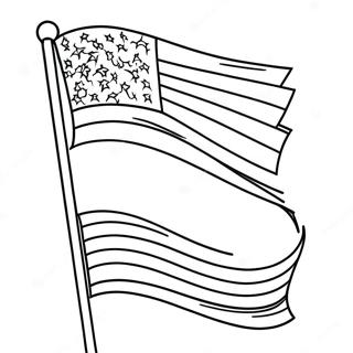 Flag Coloring Page For Kids 691-547