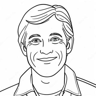 John With A Bright Smile Coloring Page 69223-55620