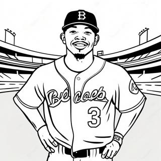 Mookie Betts Coloring Pages