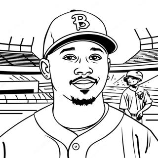 Mookie Betts Coloring Page 69232-55622