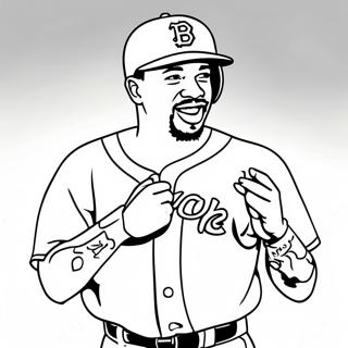 Mookie Betts Coloring Page 69232-55623