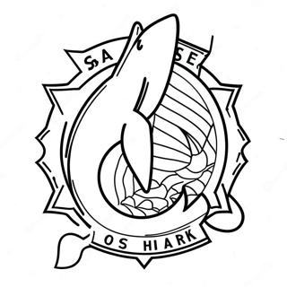 San Jose Sharks Logo Coloring Page 69242-55630