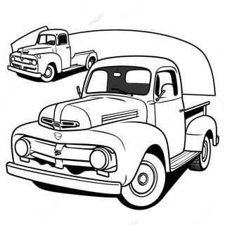 Dodge Truck Classic Coloring Page 69292-55679