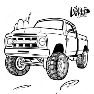 Dodge Truck Off Road Adventure Coloring Page 69293-55670