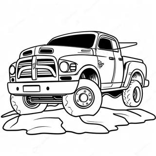 Dodge Truck Off Road Adventure Coloring Page 69293-55672