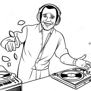 How Tall Is Dj Music Man Coloring Pages