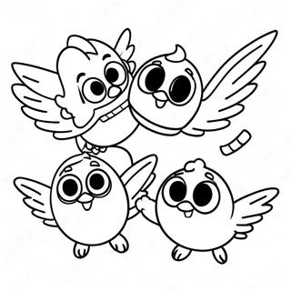 Top Wing Characters Flying Coloring Page 69313-55691