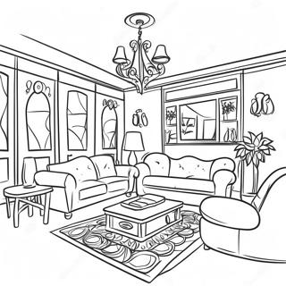 Interior Design Coloring Pages