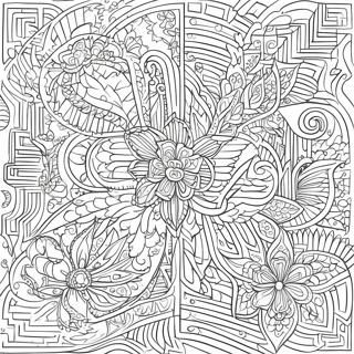 Pages Of Kells Intricate Designs Coloring Page 69322-55694