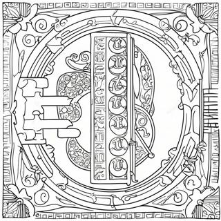 Pages Of Kells Illuminated Manuscripts Coloring Page 69323-55697