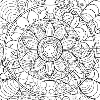 Bright Color Wheel Coloring Page 69333-55703