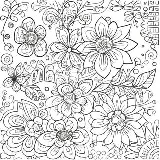 Scandinavian Folk Art Floral Patterns Coloring Page 69342-55710