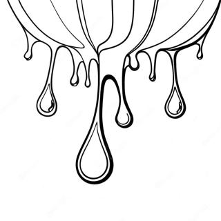 Drip Effect Drippy Coloring Pages