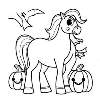 Halloween Horse Coloring Page 69372-55734