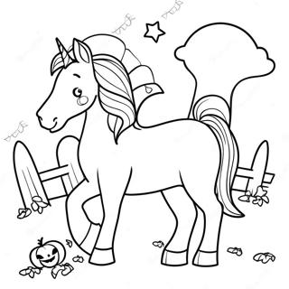 Halloween Horse Coloring Page 69372-55736