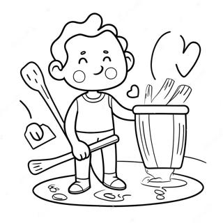 Fun Chores Coloring Page 69383-55746