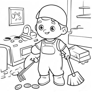 Fun Chores Coloring Page 69383-55747