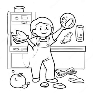 Fun Chores Coloring Page 69383-55748