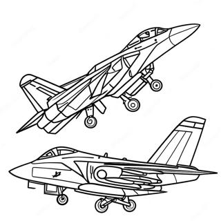 F14 Tomcat Jet Coloring Page 69392-55750