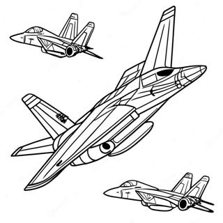 F14 Tomcat Jet Coloring Page 69392-55751