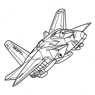 F14 Tomcat In Flight Coloring Page 69393-55756