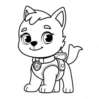 Adventurous Skye Paw Patrol Coloring Page 69403-55762