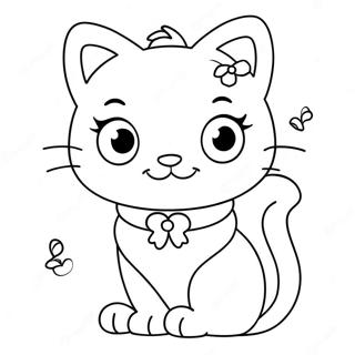 Charmmy Kitty Cute Coloring Page 69412-55767