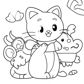 Charmmy Kitty With Friends Coloring Page 69413-55770