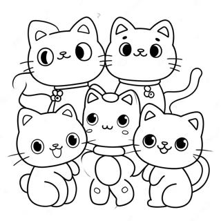 Charmmy Kitty With Friends Coloring Page 69413-55772