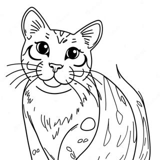 Bengal Cat Coloring Pages