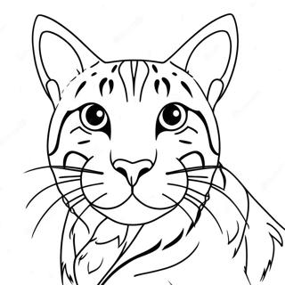 Bengal Cat Coloring Page 69422-55774