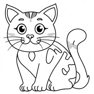 Playful Bengal Cat Coloring Page 69423-55780