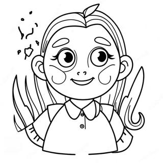 Matilda With Magical Powers Coloring Page 6942-5705